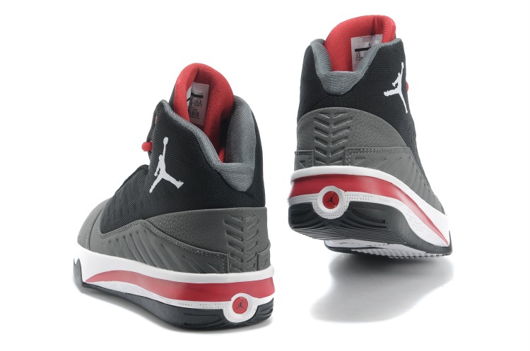 2013 Jordan B`MO Black Grey Red White Shoes